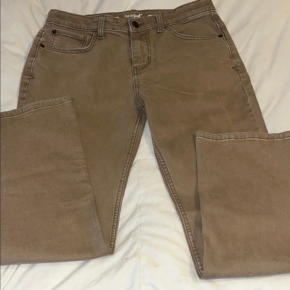 Cat & Jack Jeans - Boot Cut - Khaki - Youth Boys 16